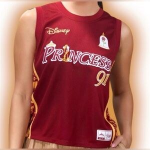 Disney Princess Beauty and the Beast Belle Cropped Basketball Jersey